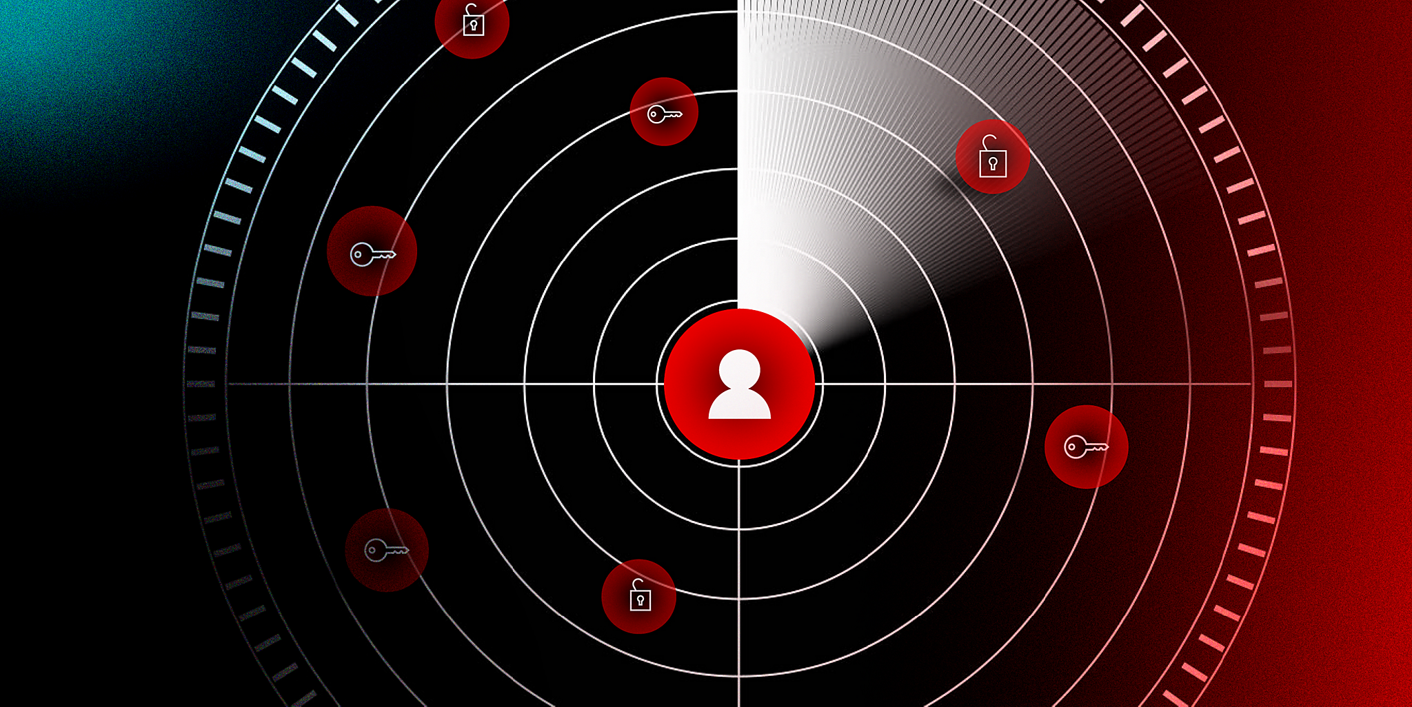 Graphic image of agent monitoring risks