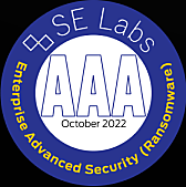 SE Labs Enterprise Advanced Security (Ransomware) Award for October 2022