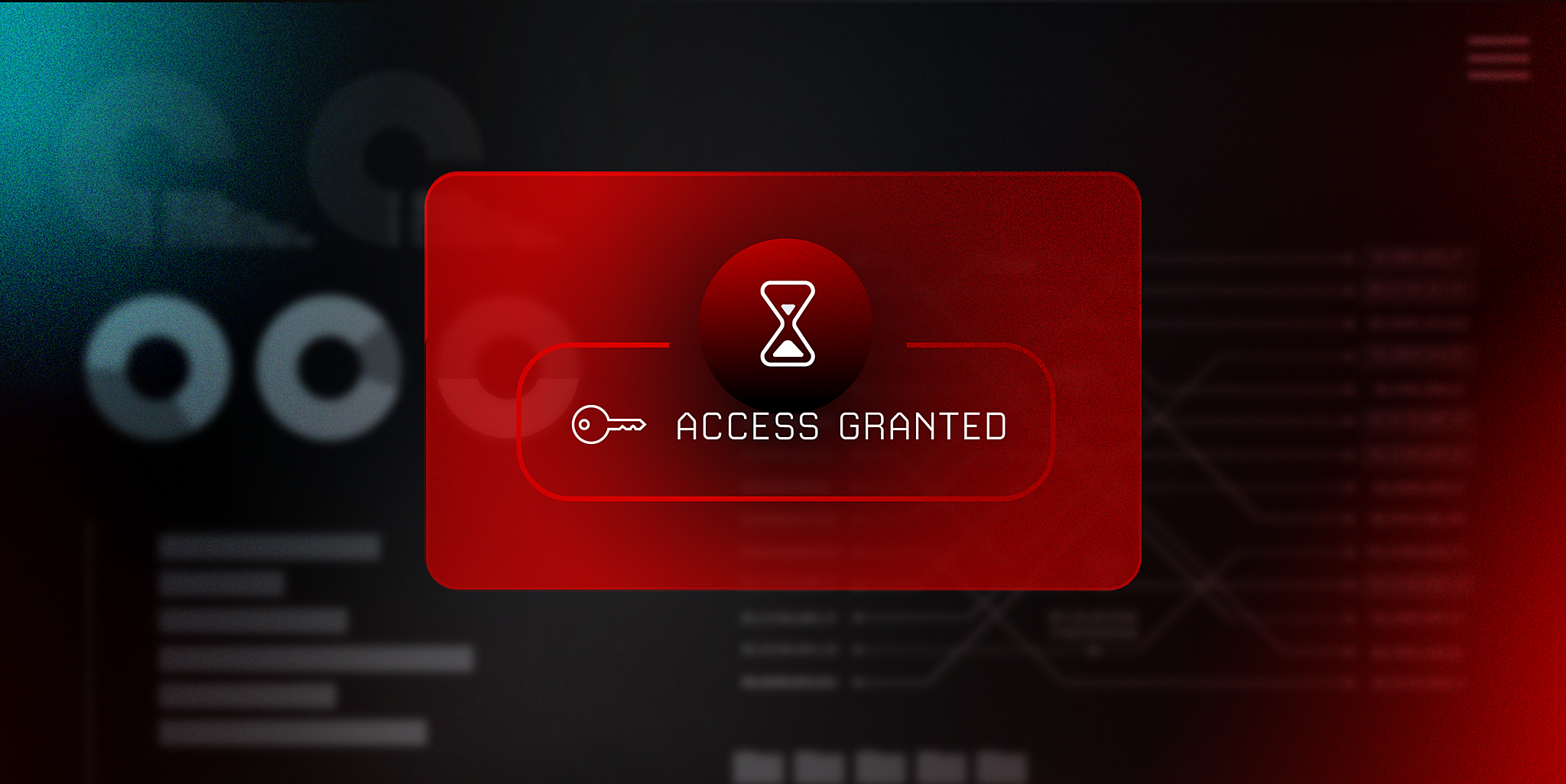 Graphic image of lock with countdown